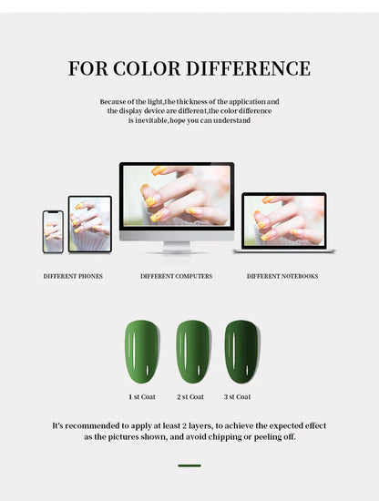 Mxsi 15ml Gel Nail Polish Neon Brown Royal Blue Red Green Pastal Nude Nail Art Varnish Gel Lacquer Top Coat UV Gel Nail Not Set