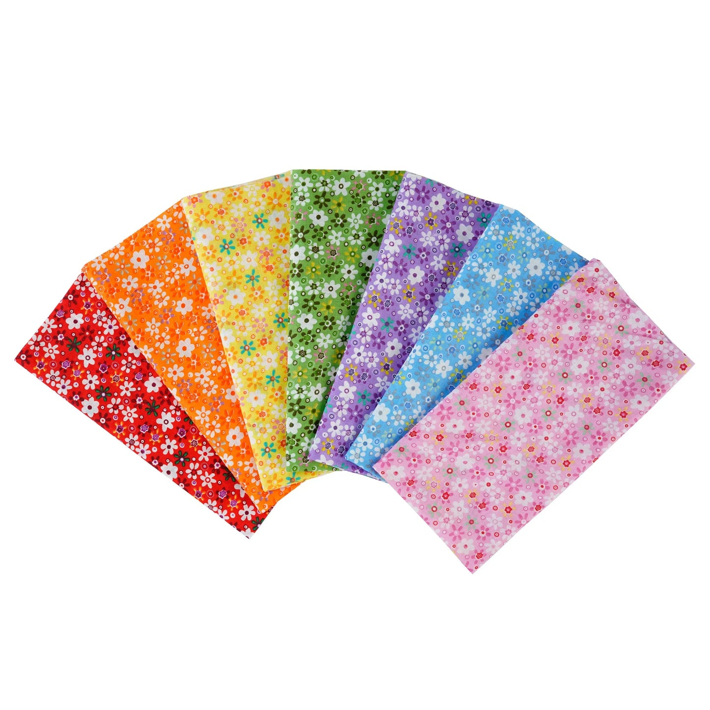 7PCS 25 x 25cm/50 x 50cm Squares Cotton Craft Fabric Cloths for DIY Bundle Patchwork Quilting Sewing Scrapbooking Artcraft