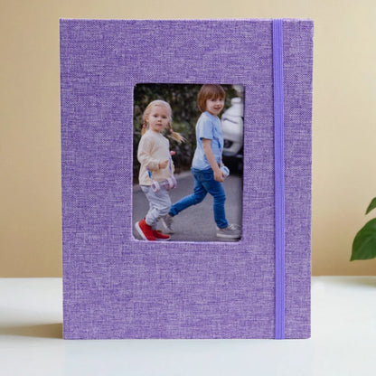 Album Insert Album Standard 6-inch, acid-free album with 52 vintage album with front window, wedding and family photo storage.