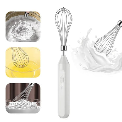 Electric Milk Frother Handheld - Egg Beater Coffee Mixer Foamer for Cappuccino Latte