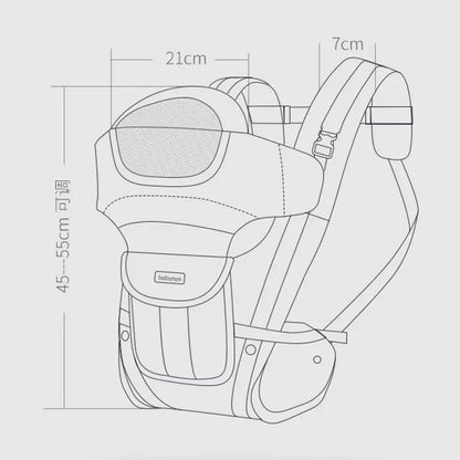 Baby Carrier Sling Versatile For All Seasons Multifunctional Shoulder Baby Carrier Four Carrying Methods Front And Back