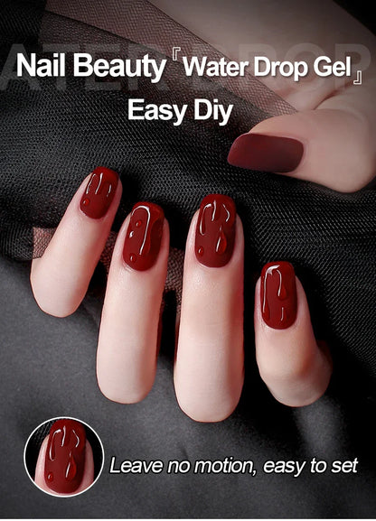 AS Water Drop Wave Gel Nail Gel Polish Clear Ripple Gel Nail Vernis Varnish Glue Phototherapy 15ml Glass Water Drop Glue
