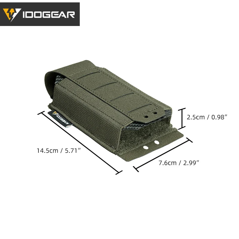 IDOGEAR Tactical Single LSR 556 Mag Pouch Mag Carrier MOLLE Pouch Laser Cut Tool Bags 35135