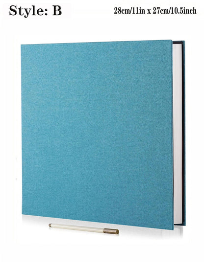 1pc Linen Photo Album Self Adhesive Scrapbook Album for 2x3 4x6 5x7 8x10 Pictures DIY Photo Book Birthday Gifts for Women Mom