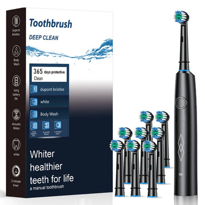 Intelligent electric toothbrush, automatic cleaning, rechargeable soft bristled toothbrush, adult male and female dental cleaner