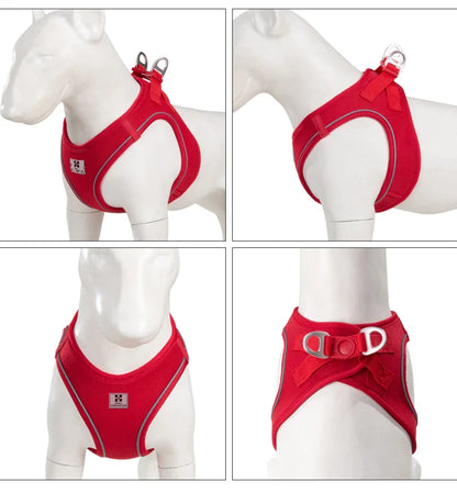 Dog Harness Leash Set for Small Medium Dog Adjustable Reflective Puppy Cat Harness pet Vest Chihuahua Dachshund Outdoor Walking