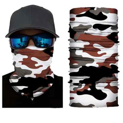 Outdoor Sport Camouflage Seamless Cycling Bandana Neck Gaiter Headband Fishing Hiking Balaclava Scarf Headwear Face Mask
