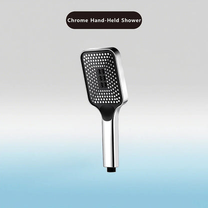 Large Flow High Pressure Shower Head Spray Bathroom Rain Shower Silicone Water-saving Nozzle Pressurization Handheld Accessories