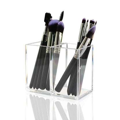 Transparent lipstick Cosmetic Makeup Acrylic Makeup Brush Tool Storage Box Case Make-up Brush Holder Table Organizer Makeup Tool