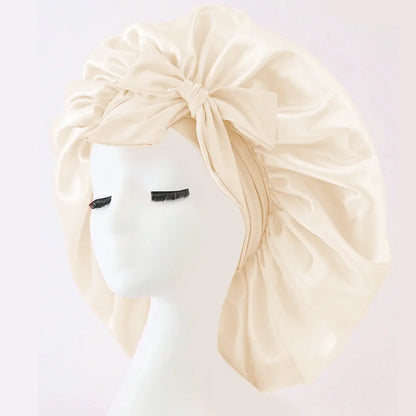Satin Bonnet Silk Bonnet Adjustable Bonne For Sleeping Hair Bonnet With Tie Band Bonnets For Women Men