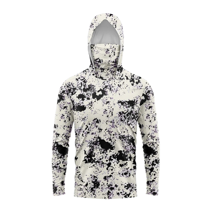 Men Hood Fishing Shirt long sleeve fishing t shirt uv protection Fishing Apparel