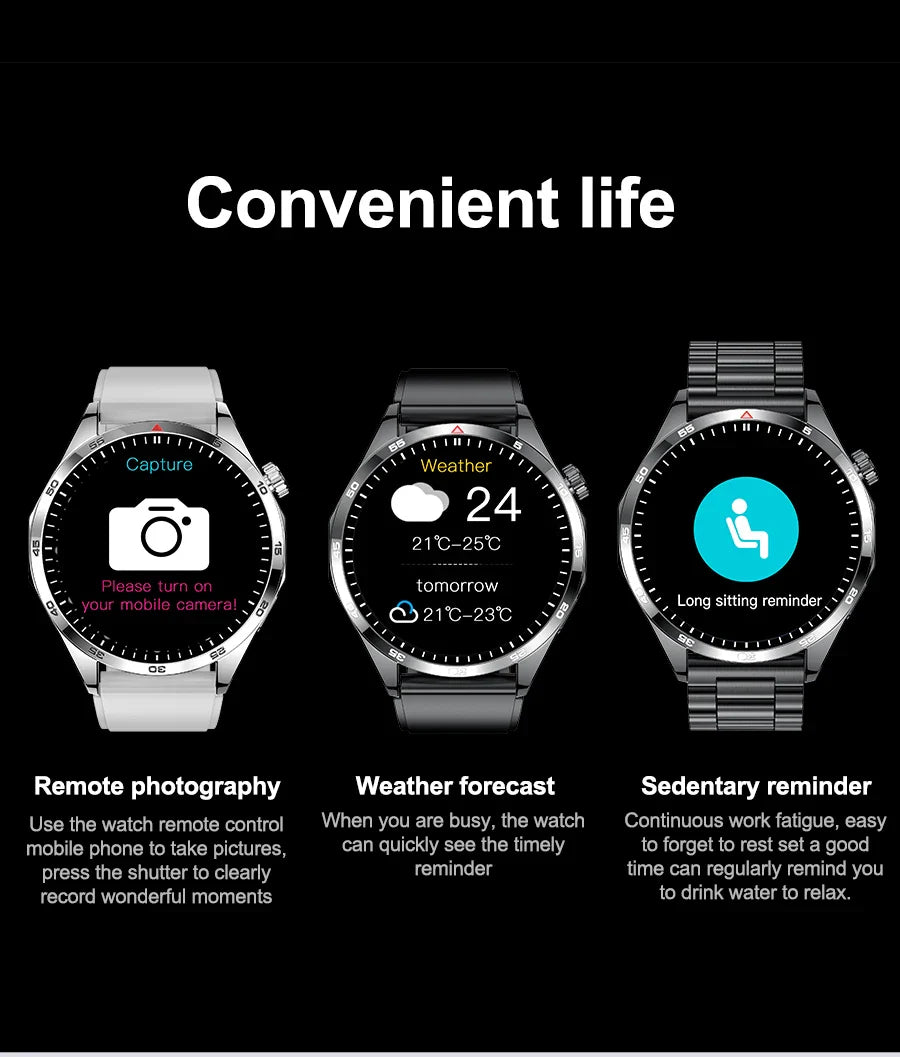 LEMFO Smart Watches For Men Women 1.5" 360*360 HD Screen 330mAh Battery Heart Rate Sleep Health Bluetooth Call  Watches For Man