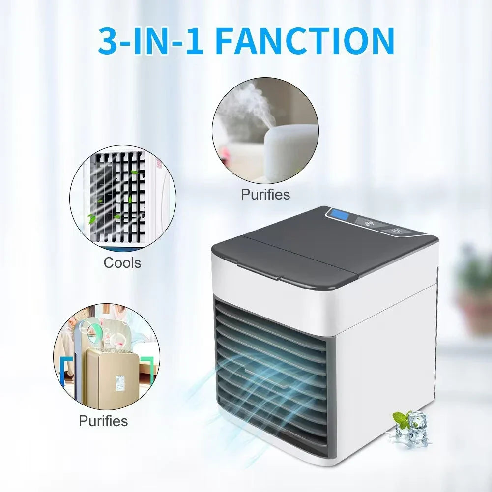 Air cooler mini air cooler cooling mobile household small cooling spray air conditioning fan desktop electric fan