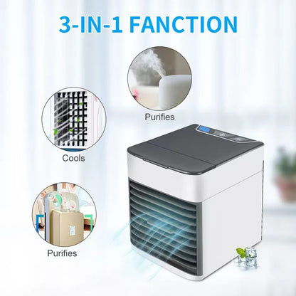 Air cooler mini air cooler cooling mobile household small cooling spray air conditioning fan desktop electric fan