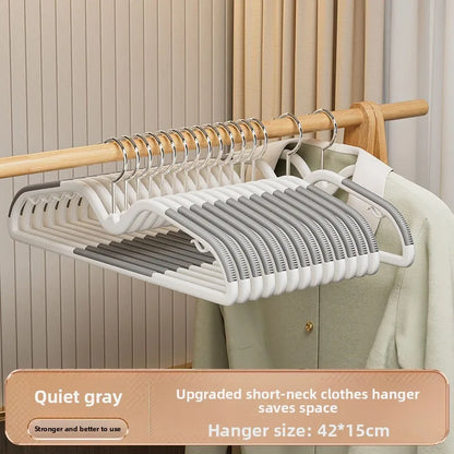 10PCS Anti Slip Hanger Household Clothes Hanger Plastic Non Marking and Anti Slip Hanger Clothing Rack Drying Rack for Clothes