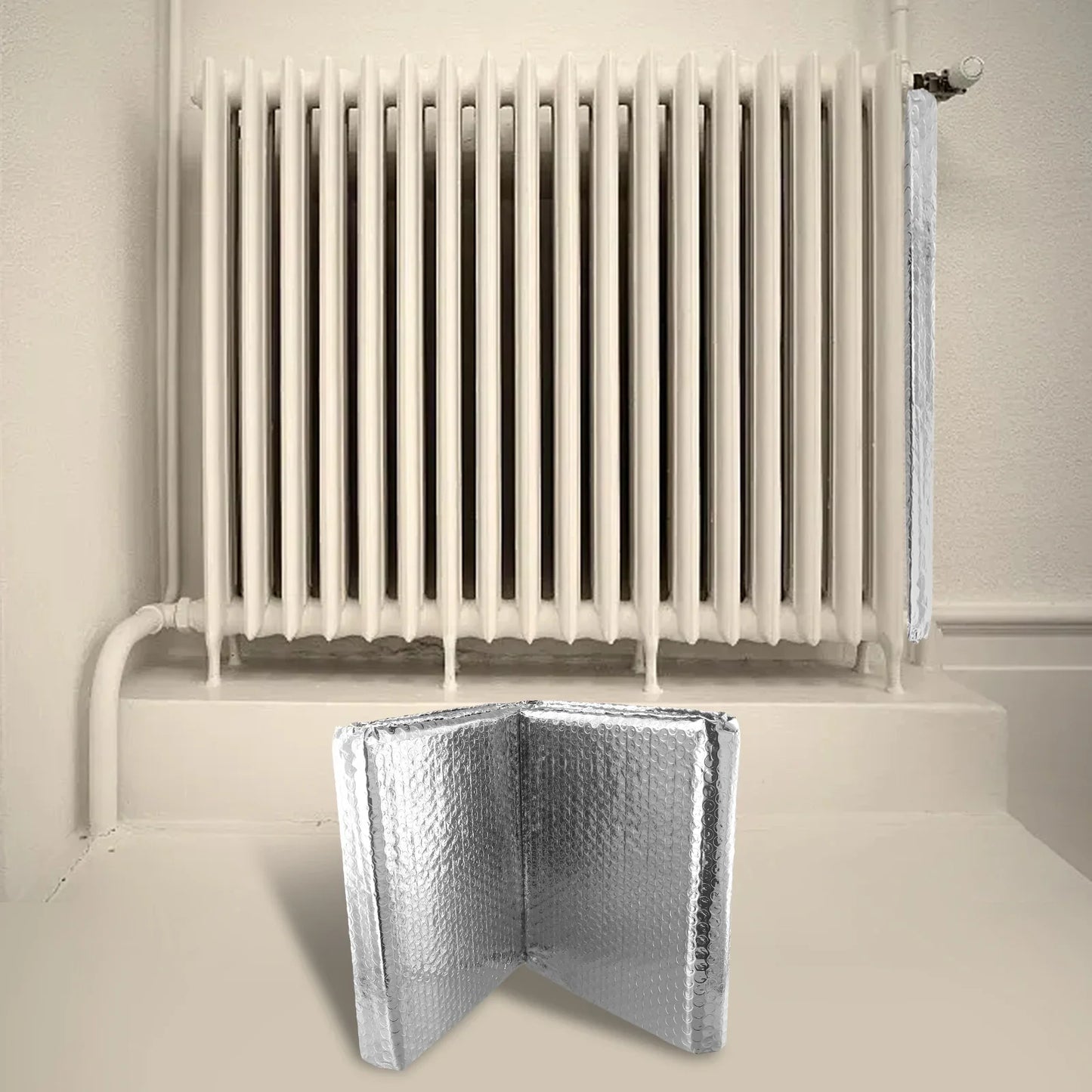 Radiator Reflective Film Wall Sticker Radiator Insulation Foil 5mX60cm Double Sided Aluminum Foil Insulation Sheet For Home Heat