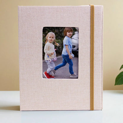 Album Insert Album Standard 6-inch, acid-free album with 52 vintage album with front window, wedding and family photo storage.