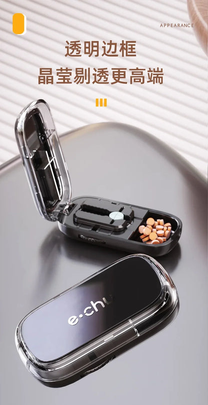 New Quartering Pill Cutter Storage Box Portable Drug Tablet Medicine Dustproof Divider Organizer Crusher Pill Cutter
