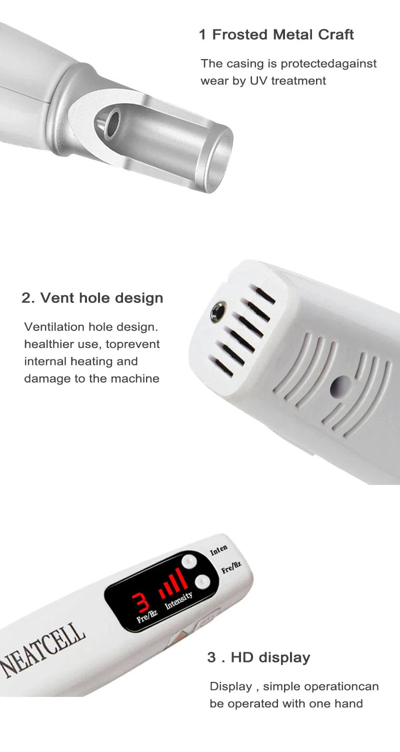 Picosecond Laser Pointer for Mole Removal Dark Spot Removal Pen Tattoo Acne Skin Pigment Portable Removal Machine Beauty Device
