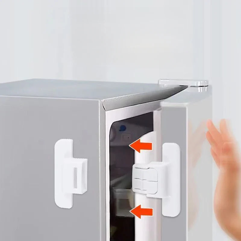 2/5Pcs Baby Safety Refrigerator Lock Cabinet Door Locker Buckle Home Kids Security Protection Anti-Open Water Dispenser Locks
