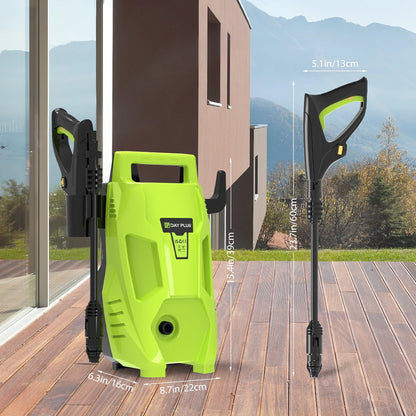 3000W Electric High Pressure Washer 200Bar 3000PSI Power Jet Wash Patio Car Jet Washers with 7m Hose, Adjustable Nozzle
