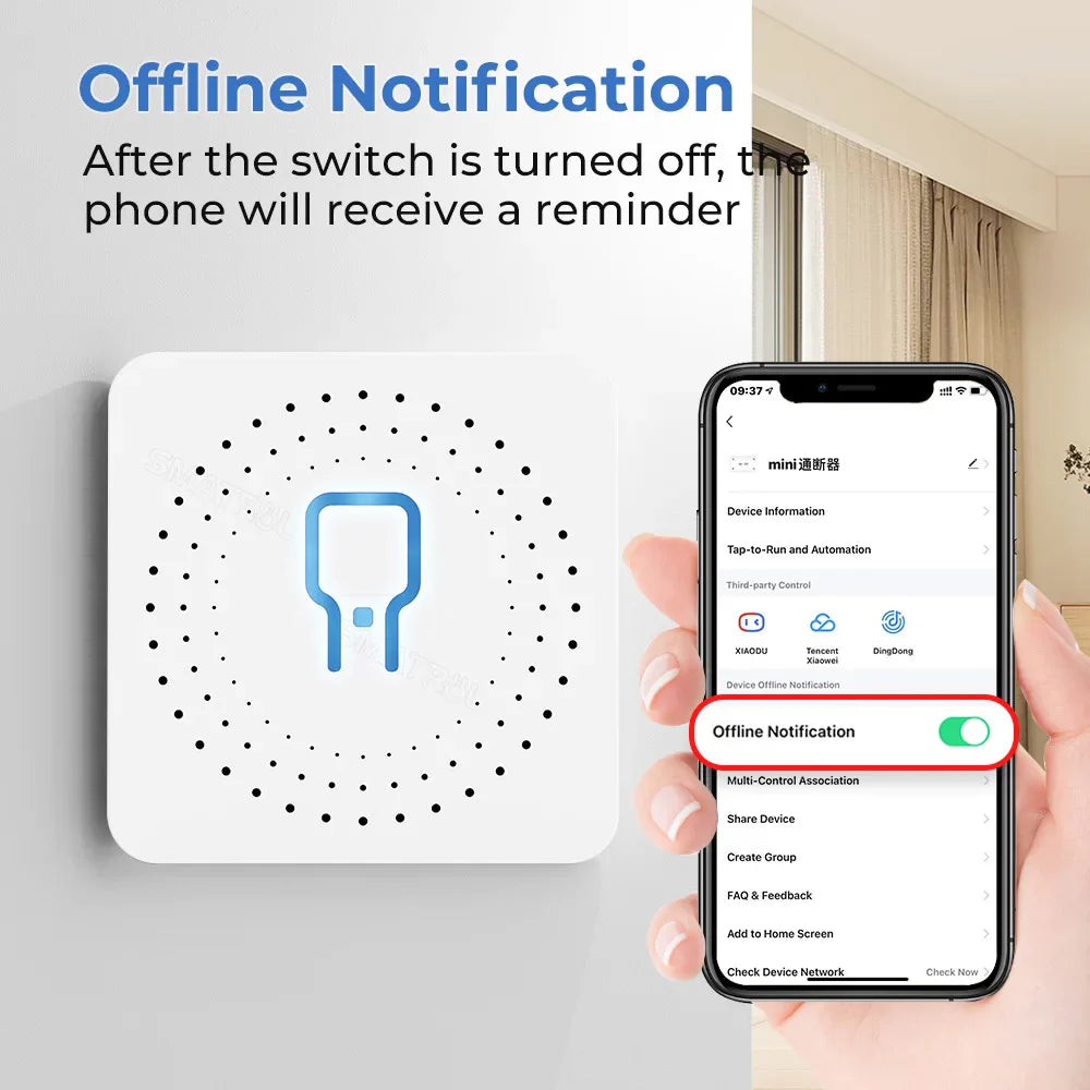 Smart Home Zigbee WiFi Smart Switch with Power Monitor 16A Tuya Light Switch Module DIY Breaker Relay Voice for Alexa Google