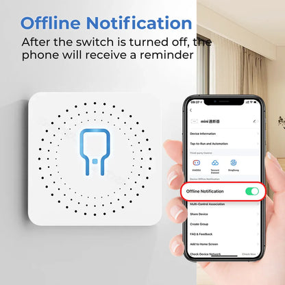 Smart Home Zigbee WiFi Smart Switch with Power Monitor 16A Tuya Light Switch Module DIY Breaker Relay Voice for Alexa Google