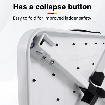 Step Stool Extra Wide Step Safety Non Slip Mat Heavy Duty Steel Folding Portable Kitchen Stool Home Garden Tool DIY