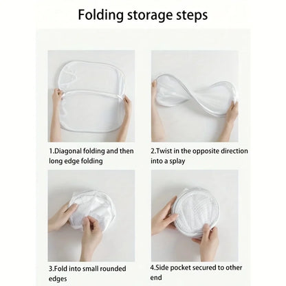 Collapsible Pop-up Mesh Laundry Basket Portable Clothes Hamper for Easy Washing and Storage of Dirty Clothes Socks Toys Sundries