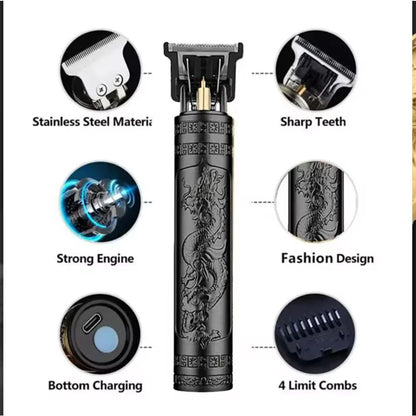 HIENA Electric Hair Clipper Set Portable Cordless Beard Trimmer Rechargeable Powerful Hair Cutting Machine Men's Hair Cutters
