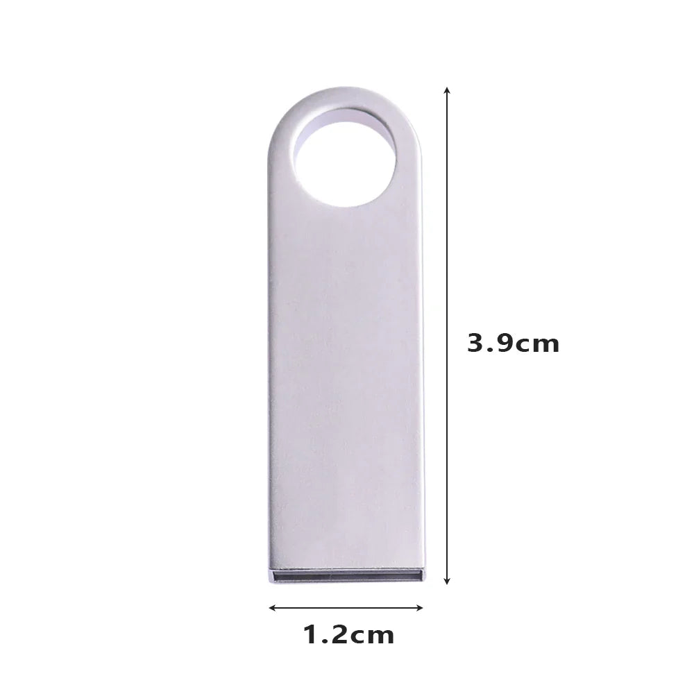 USB Flash Drive Colorful Metal 128GB 64GB 32GB Pen Drive 16GB 8G 4GB 128M Pendrive Free Key Chain Memory Stick Creative Business