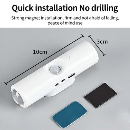 LED Night Light with Motion Sensor Wall Lamp Rechargeable RGB Gradient Ambient Night Lights Magnetic Sunset Lamp Room Decoration