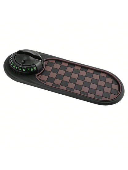 2 in 1 Car Phone Mount with Anti Slip Mat Dashboard Phone Holder 360-Degree Rotation Stable Smartphone Holder Universal