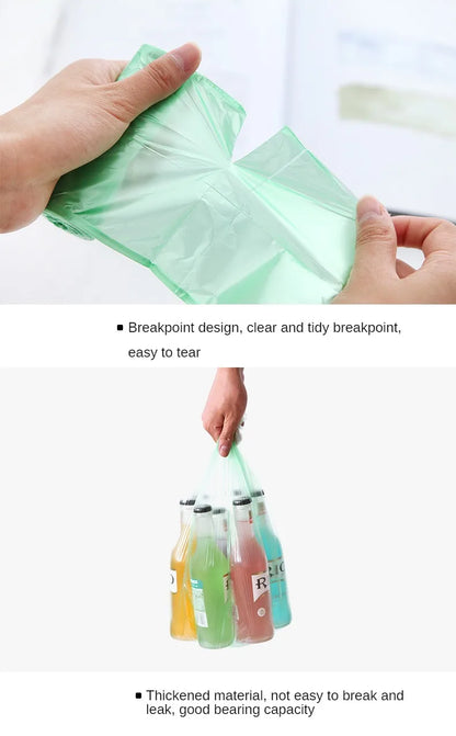 5 Rolls/pack Household Disposable Trash Pouch Small Trash Bags Kitchen Storage Garbage Bags Cleaning Waste Bag Plastic Bag
