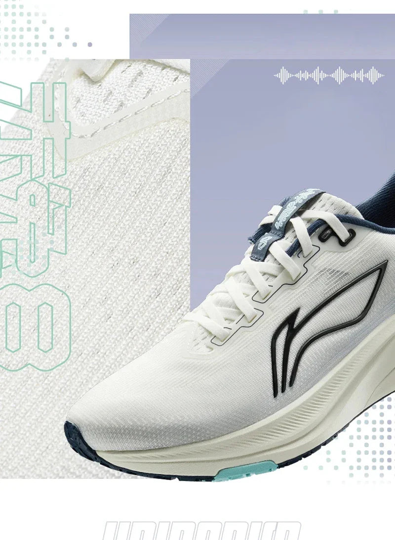 Li-Ning Men's RED HARE 8 Racing Running Shoes LIGHT FOAM ULTRA Reflective Cushion Stable Shoes LiNing Light Sneakers ARPV001