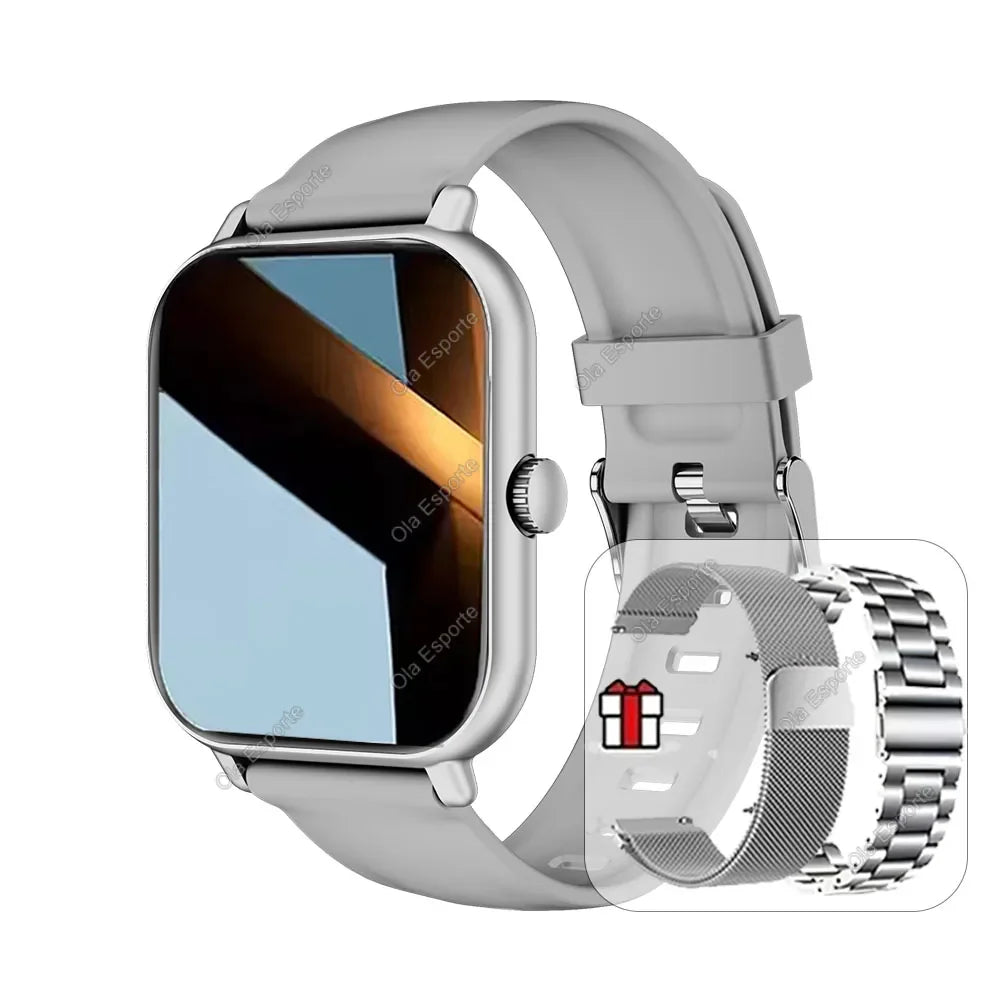2026 Smart Watch Android IOS Phone 2.01 Inch Color Screen Bluetooth Answer Call Fitness Watches Tracker Smartwatch Women Men New
