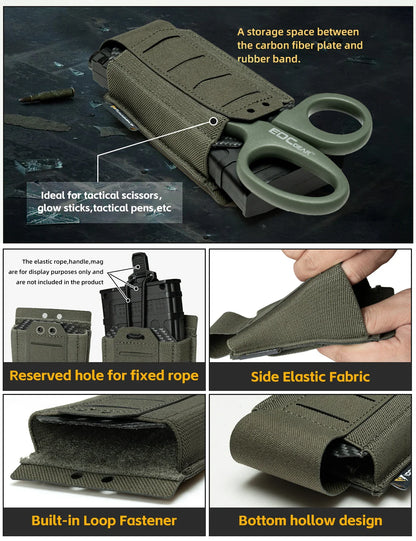 IDOGEAR Tactical Single LSR 556 Mag Pouch Mag Carrier MOLLE Pouch Laser Cut Tool Bags 35135