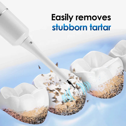 Electric Teeth Cleaner 6-gear Modes Portable Toothbrush Tartar Remover High Frequency Vibration Tartar Cleaning Whitening Teeth