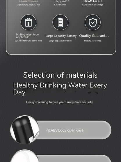 5 Gallon Water Bottle Dispenser USB Charging Automatic Drinking Water Pump Portable Electric Water Dispenser Water Bottle Switc