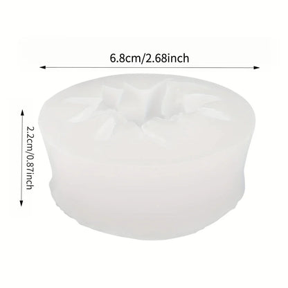 1-Cavity Rose Flower Mold - Non-Stick Silicone Mold for Candles, Soap, Plaster, and Aromatherapy - Easy to Demold, Reusable Floral Mold, Suitable for DIY Home Decor, Weddings, Parties - Suitable for Beginners and Professional