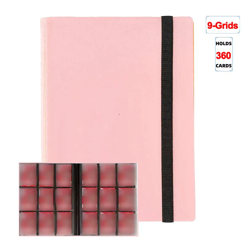 1Pc Card Binder 160/360/480 Trading Card Holder Book PP Cover Binder For Cards Durable Side Loading Card Book With Gaming Cards