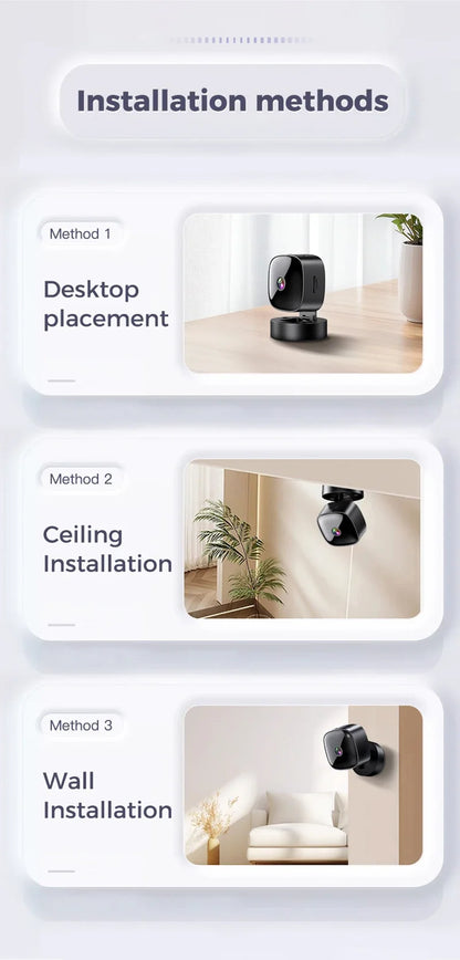 Lenovo Wifi Camera 6K HD Mini Camera Wireless Security Protection Remote Monitor Camcorders Video Surveillance Home Smart Camera