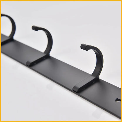 Space Aluminum With Multiple Robe Hooks Hanging Clothes Key Storage Hooks Save Space Towel Rack With Hook Bathroom Accessories