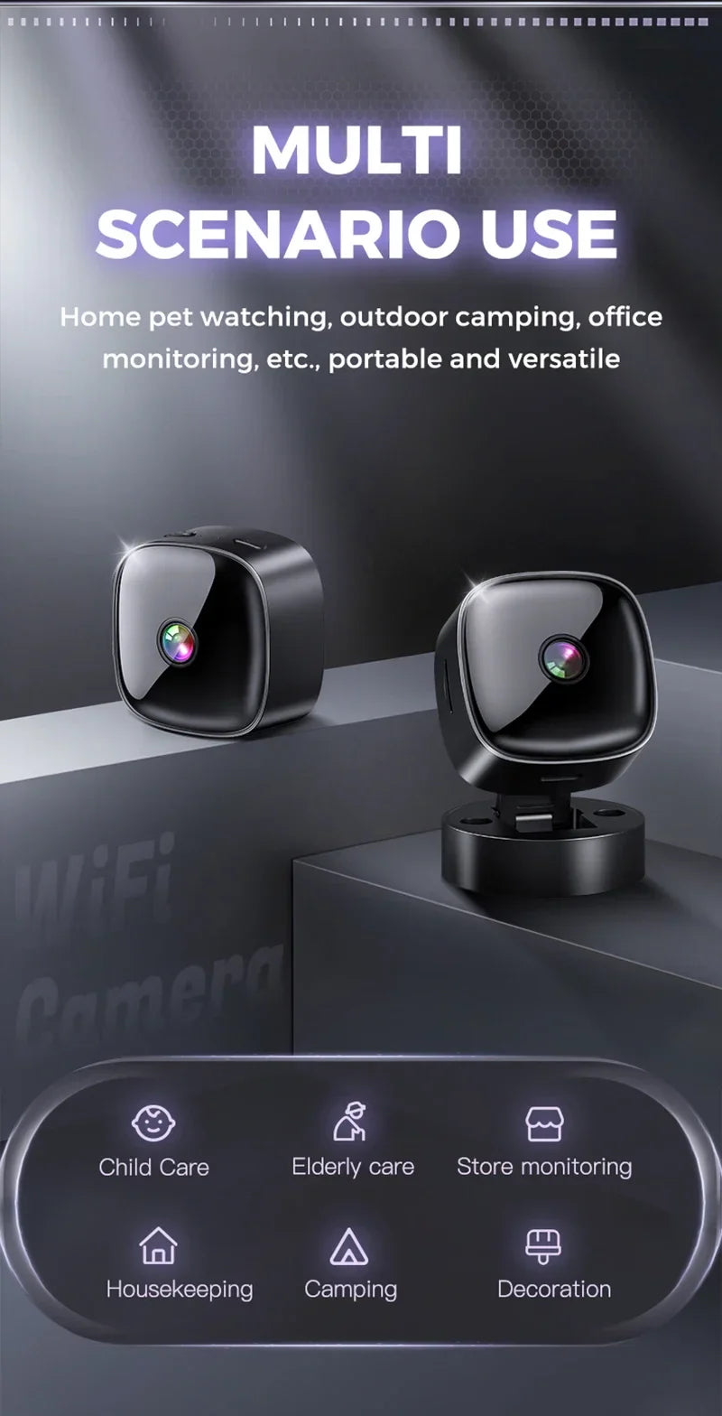 Lenovo Wifi Camera 6K HD Mini Camera Wireless Security Protection Remote Monitor Camcorders Video Surveillance Home Smart Camera