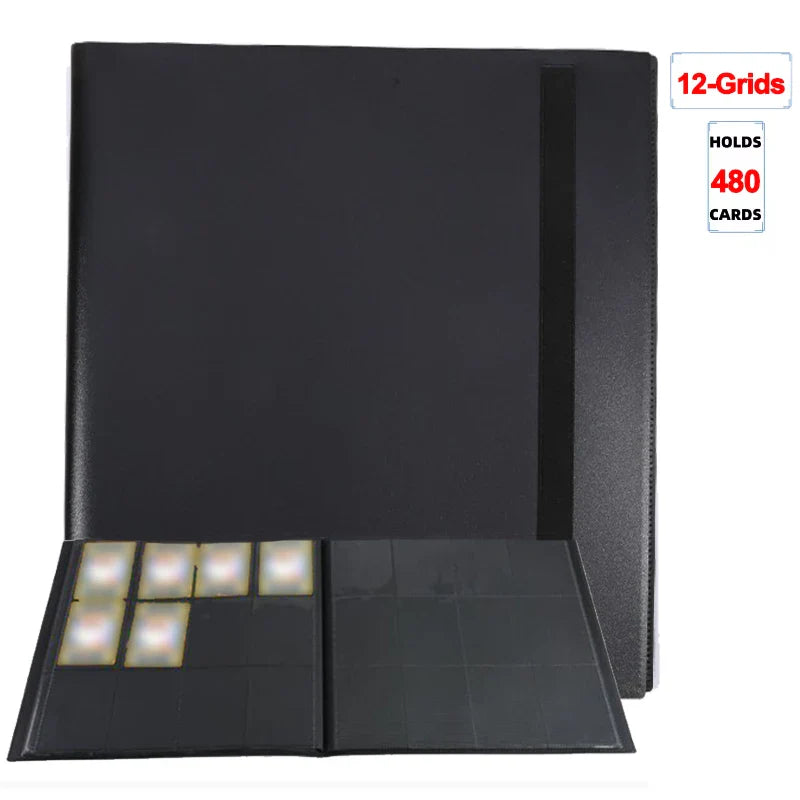 1Pc Card Binder 160/360/480 Trading Card Holder Book PP Cover Binder For Cards Durable Side Loading Card Book With Gaming Cards
