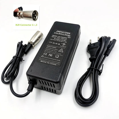 54.6V 2A Lithium Battery Charger 48V 13S Kugoo G1 Charger High quality Li-ion Battery pack Charger With Fan