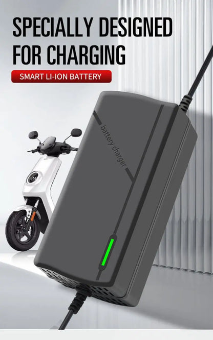 60V 72V 5A Lithium Battery Charger 67.2V 84V 5A Lithium Battery Pack 16S 20S 5A Smart Intelligent Fast Charging Chargers EU Plug