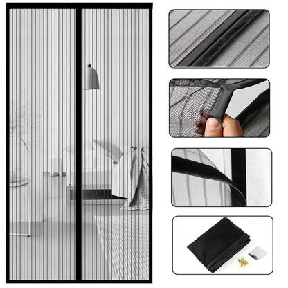 Magnetic Mosquito Net, Summer Insect Fly Control, Door Curtain Net, Living Room, Bedroom Curtain, Automatic Closing Door Screen