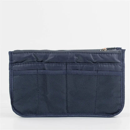 Multifunctional Bi-fold Storage Bag Double Zipper Large Capacity Storage Arrangement Makeup Toiletries Large Classification Bag