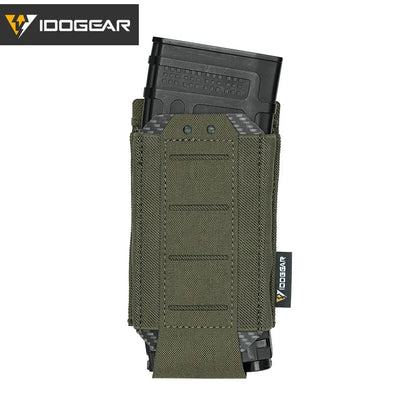 IDOGEAR Tactical Single LSR 556 Mag Pouch Mag Carrier MOLLE Pouch Laser Cut Tool Bags 35135